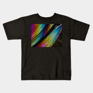 rainbow coloured design bead of the full visible spectrum Kids T-Shirt
